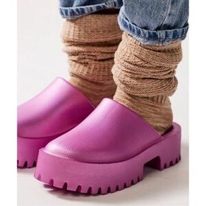 Jeffrey Campbell Fuchsia Chunky Mules